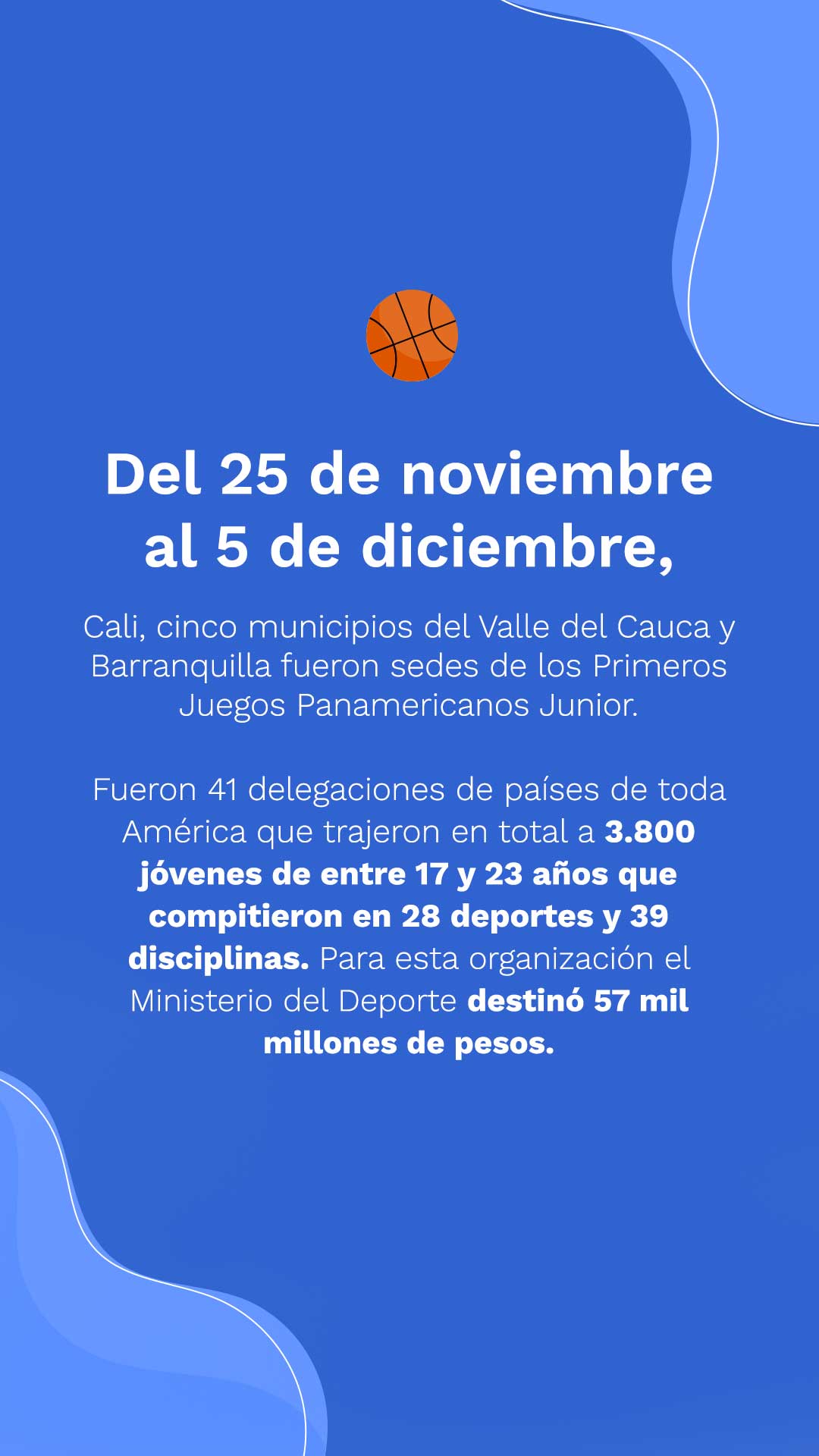 Colombia, subcampeón en los Primeros Juegos Panamericanos Junior