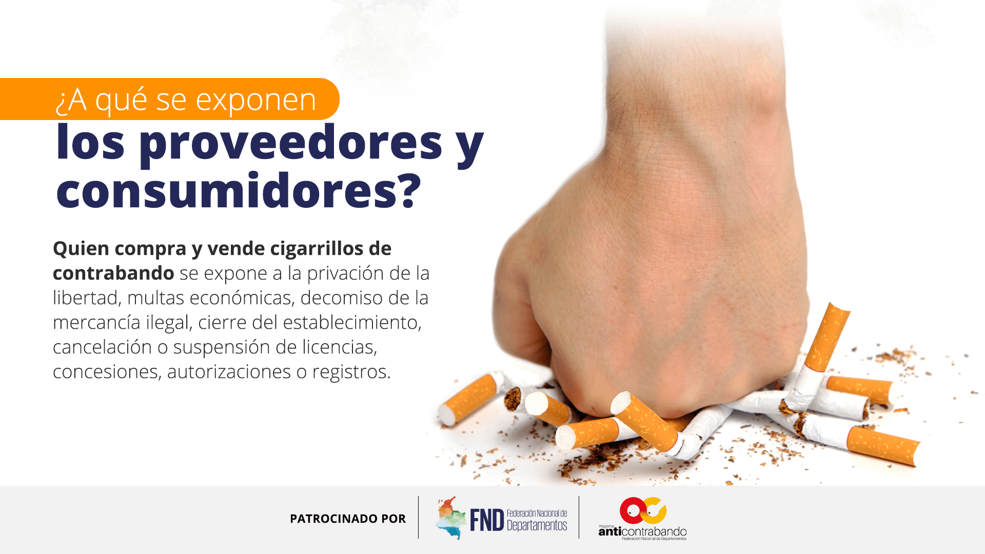 El contrabando de cigarrillos en Colombia tiene efectos nocivos en las regiones.