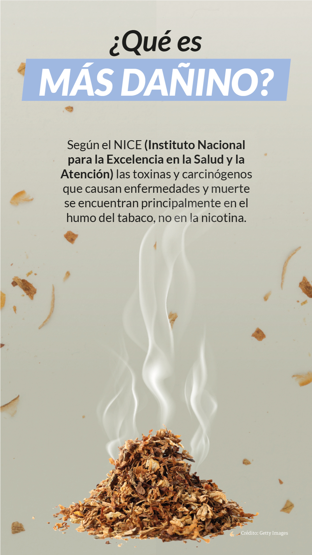 La nicotina y el humo son distintos, ¿qué dice la ciencia al respecto?